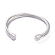 304 Stainless Steel Cuff Bangles BJEW-M284-10-3
