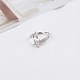 925 Sterling Silver Adjustable Rings RJEW-BB60751-A-4