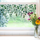 ポリ塩化ビニールの窓の静的なステッカー  長方形  窓の装飾用  葉  380x1160mm AJEW-WH0385-0008-6