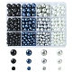 460pcs 12 perles de verre de style HY-FS0001-07-1