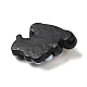 不透明樹脂子犬カボション  犬  ブラック  20x24.5x8.5mm CRES-A056-01A-2