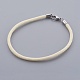 Braided Cotton Cord Bracelet Making MAK-L018-03A-09-P-1