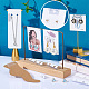 PandaHall Elite 160Pcs 2 Colors PVC Plastic Earring Display Stand CDIS-PH0001-51-4