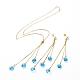 Set di orecchini e collane con ciondolo SJEW-JS01075-04-1