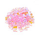 ガラスラインストーンカボション  ネイルアートの装飾の付属品  多面カット  台形  ピンク  6x3.5x1.5mm MRMJ-N027-042-2