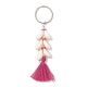 Натуральный ракушечный поликоттон (полиэстер хлопок) кисточки подвески брелки KEYC-JKC01292-4