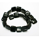 Natural Square Obsidian Beads Strands G-L253-07-2