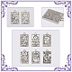 CHGCRAFT 24Pcs 6Styles Tarot Card Charms Printed Acrylic Pendants Rectangle with Tarot Pattern Pendants Tarot Card Necklace Pendant for Bracelets Necklaces Crafts Jewelry Making FIND-CA0006-68-5