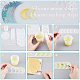 arricraft 46 Pcs DIY Moon Phase Silicone Resin Casting Molds and Tools DIY-AR0001-11-6