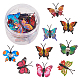 GORGECRAFT 30pcs Butterfly Thumb Tacks Iron Map Pins Drawing Push Pins 0.7inch for Photos Wall Maps Bulletin Board Corkboards AJEW-GF0001-17-4