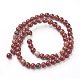 Chapelets de perles en jaspe rouge naturel X-G-F348-02-6mm-2