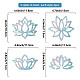 16 Sheets 4 Styles Waterproof PVC Colored Laser Stained Window Film Static Stickers DIY-WH0314-092-2