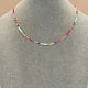 Colliers de perles de verre pour femmes LO6603-2