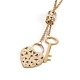 304 Stainless Steel Pendant Necklaces NJEW-F234-01G-2