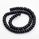 Brins de perles d'onyx noir naturel X-G-H054-6x4mm-1