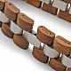 Bracciali con cinturino in legno per donna uomo BJEW-M306-03P-3