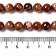 Brins de perles de jaspe en peau de serpent rouge naturel X-G-H298-A02-03-5
