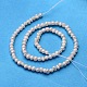Hebras de perlas de perlas de agua dulce cultivadas naturales de papa PEAR-E007-3-4mm-02-2
