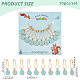 NBEADS 10 Pcs Number 0~9 Stitch Markers HJEW-NB0001-51-2