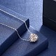 925 стерлингового серебра ожерелья EJEW-BB32285-C-4