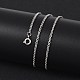 Ожерелья из хирургической нержавеющей стали 316 с цепочкой из троса X-NJEW-JN01047-03-3
