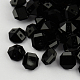 2-Hoyo botones de octágono de acrílico Diamante de imitación de Taiwán BUTT-F016-10mm-01-1
