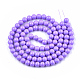 Chapelets de perles en verre peintes DGLA-S071-6mm-B38-2