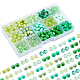Pandahall 15 Farbe grüne Glasperlen für die Schmuckherstellung GLAA-PH0001-54-1