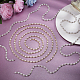 Nbeads 4 Yard 2 Style Rhinestones Cup Chains with ABS Plastic Pearl Beaded LCHA-NB0001-01-3