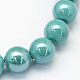 Pearlized Handmade Porcelain Round Beads X-PORC-S489-14mm-06-1