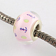 Perles Européennes en acrylique avec grand trou OPDL-Q129-188A-2