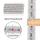 15 ярд плетеной кружевной ленты из полиэстера OCOR-WH0046-37B-2