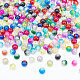 Kit per la creazione di braccialetti elasticizzati con perle di vetro craquelé dipinte da forno fai da te DIY-PH0004-54B-3