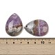 Подвески из натурального аметиста и кружевного агата G-A244-12A-3
