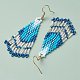 3 пара сережек-подвесок в стиле бохо из нержавеющей стали 304 EJEW-MZ00264-02-4