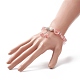 Cherry Quartz Glass Charm Bracelets for Women BJEW-JB09926-01-3