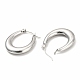 304 Stainless Steel Chunky Oval Hoop Earrings for Women EJEW-F283-08P-2
