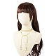 Collar multicapa con nudo de cuerda con cuentas de semilla de vidrio para mujer NJEW-JN03907-3