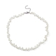 Colliers de perles de larme de verre NJEW-JN04273-01-1