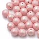 Spray Painted Style Acrylic Beads MACR-T010-8mm-05-1