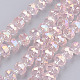 Chapelets de perles en verre électroplaqué EGLA-J146-AB8mm-B01-1