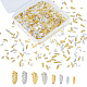 OLYCRAFT 2160PCS Feather Themed Resin Filler 5-Style Mini Alloy Epoxy Resin Supplies Gold & Silver Filling Accessories for Resin Jewelry Making – 5 Sizes MRMJ-OC0001-42-1