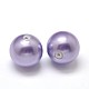 Half Drilled Round Shell Pearl Beads BSHE-M002-14mm-01-1