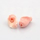 Opaque Resin 3D Rose Beads RESI-E005-20-2