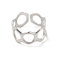 304 anillo circular de acero inoxidable para mujer RJEW-E066-03P-2