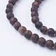 Frosted Natural Tiger Eye Beads Strands G-G735-11F-6mm-2