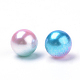 Regenbogen Acryl Nachahmung Perlen OACR-R065-10mm-A05-2