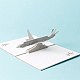 3d pop up avion de ligne cartes de vœux Voyage cadeaux de vacances DIY-N0001-076S-3