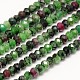 Dyed Natural Ruby in Zoisite Rondelle Bead Strands G-N0082-F4x3mm-04-1