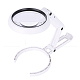 ABS Plastic Handheld and Desktop Foldable Illuminated Magnifier AJEW-L073-06-1